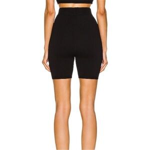 Year Of Ours Sepulveda High Rise Black Knit Shorts Size Medium $118